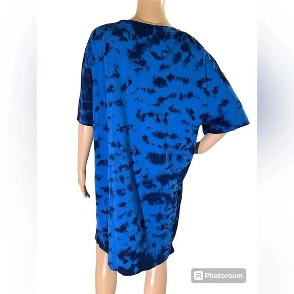Goldie LeWinter Shirt Dress Tie Dye Size L 100% Pima Cotton Peru EUC!! - Picture 5 of 10
